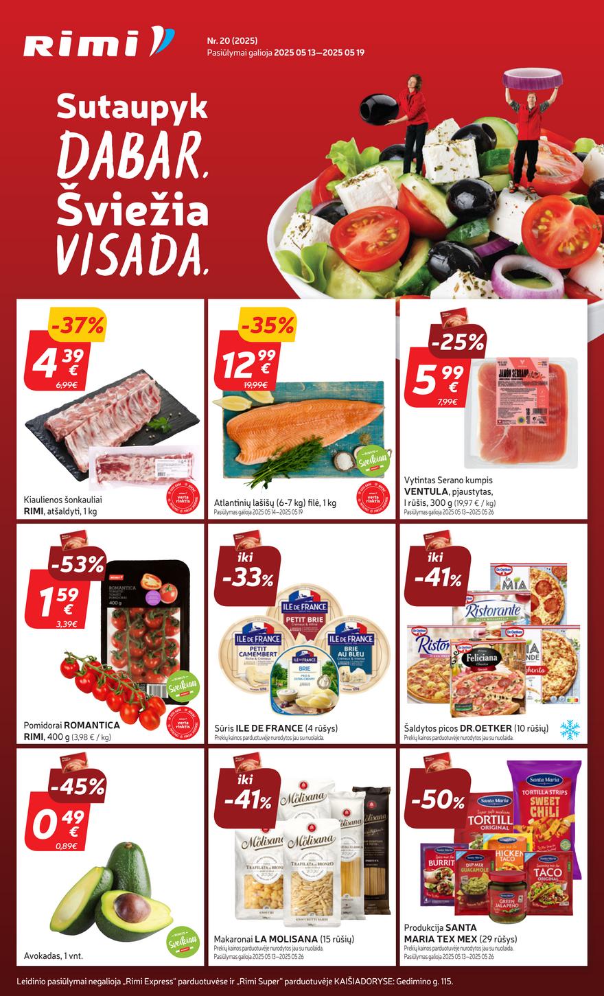 Rimi savaitinis leidinys 20 akcijos nuo 
  2025-05-13 iki 
  2025-05-19 | Leidinukas.lt puslapis 1