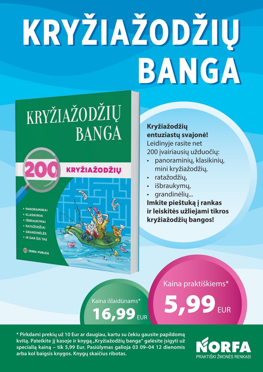Norfos kaininis leidinys akcijos nuo 
  2023-03-09 iki 
  2023-03-22 | Leidinukas.lt puslapis 15