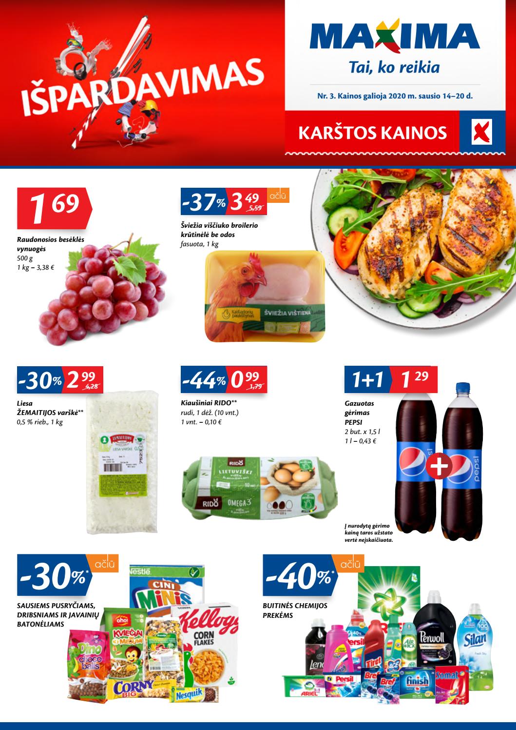 Maxima kaininis leidinys akcijos nuo 
  2020-01-14 iki 
  2020-01-20 | Leidinukas.lt puslapis 1