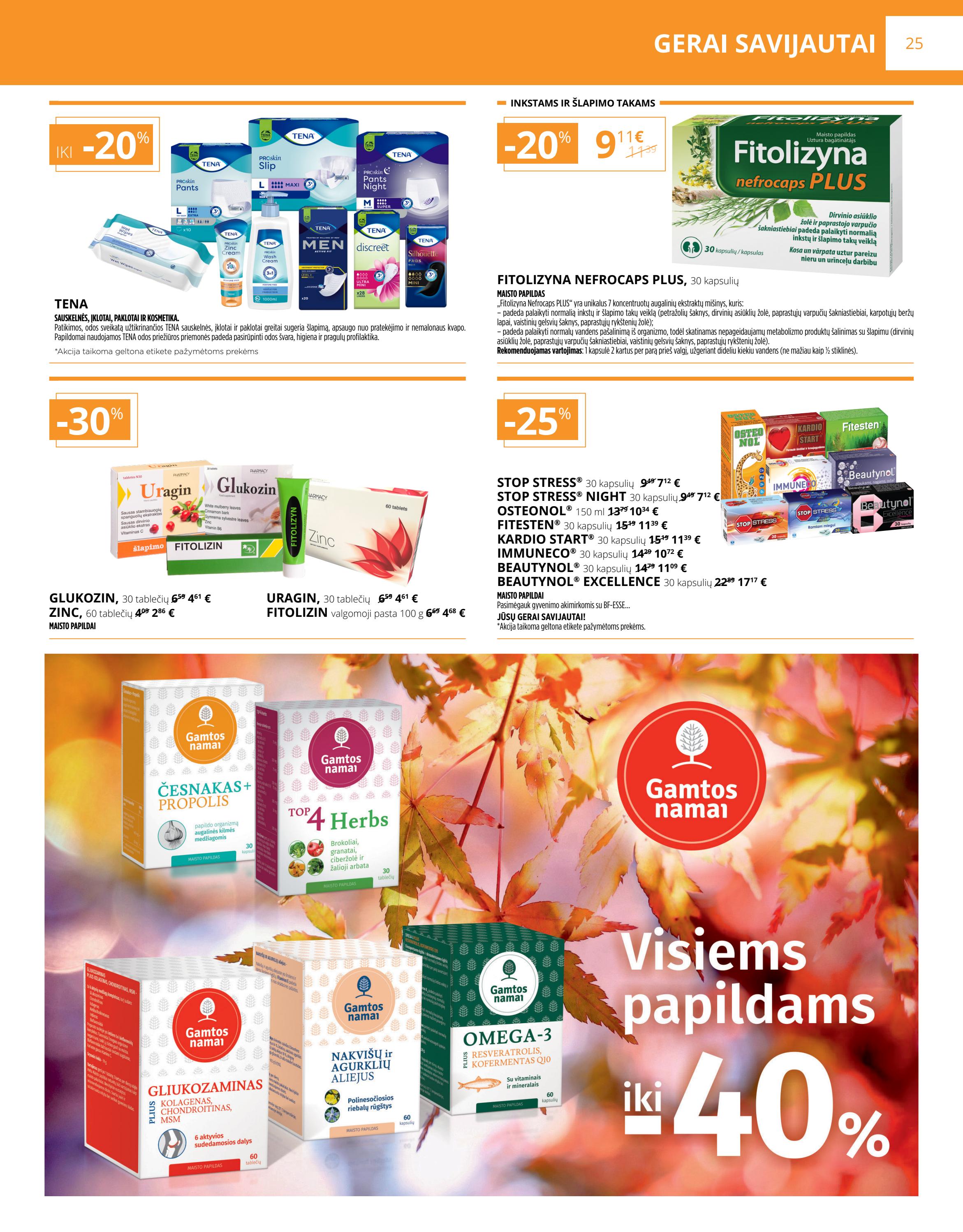 Gintarinė vaistinė leidinys akcijos nuo 
  2022-11-01 iki 
  2022-11-30 | Leidinukas.lt puslapis 25