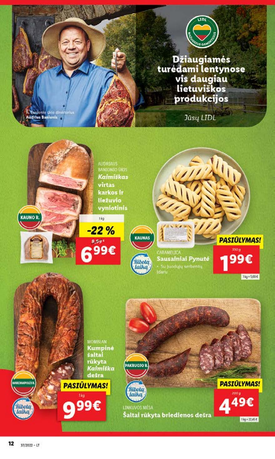 Lidl maisto prekių pasiūlymai akcijos nuo 
  2022-09-12 iki 
  2022-09-18 | Leidinukas.lt puslapis 14