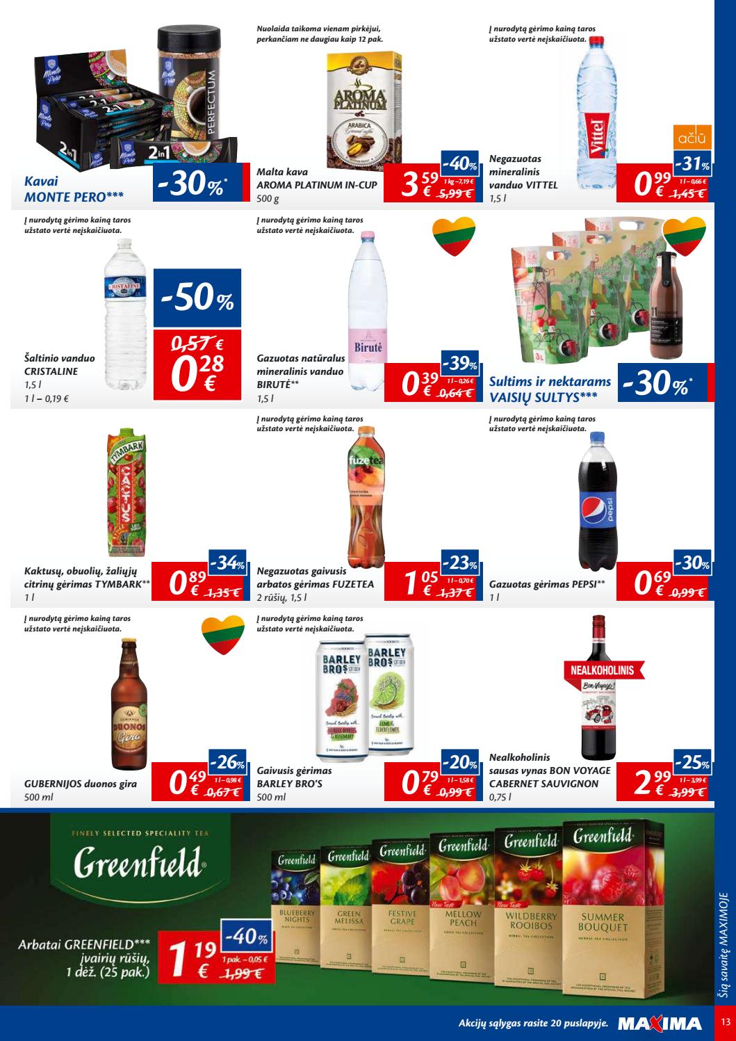 Maxima kaininis leidinys akcijos nuo 
  2019-08-06 iki 
  2019-08-12 | Leidinukas.lt puslapis 13