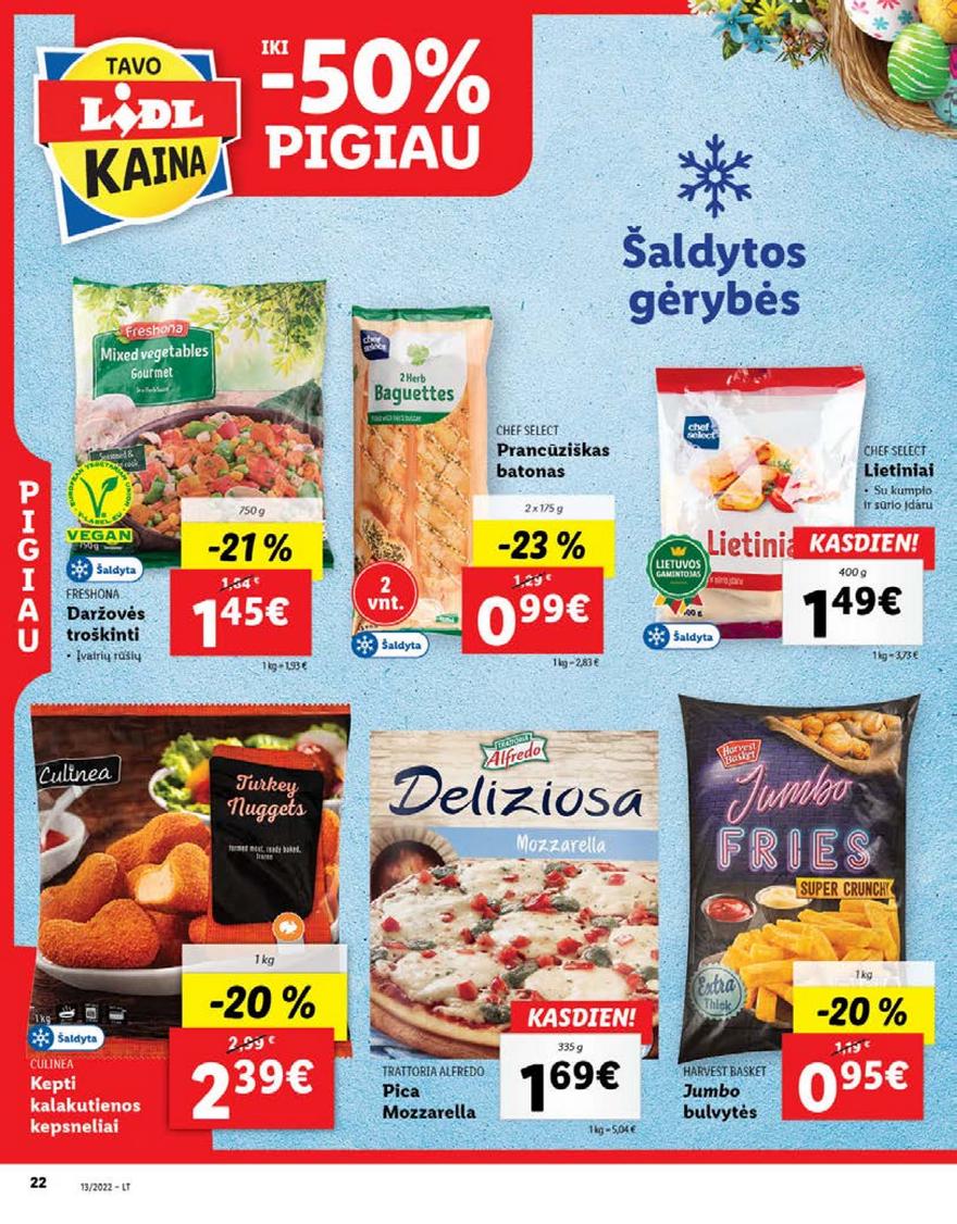 Lidl maisto prekių pasiūlymai akcijos nuo 
  2022-03-28 iki 
  2022-04-03 | Leidinukas.lt puslapis 22