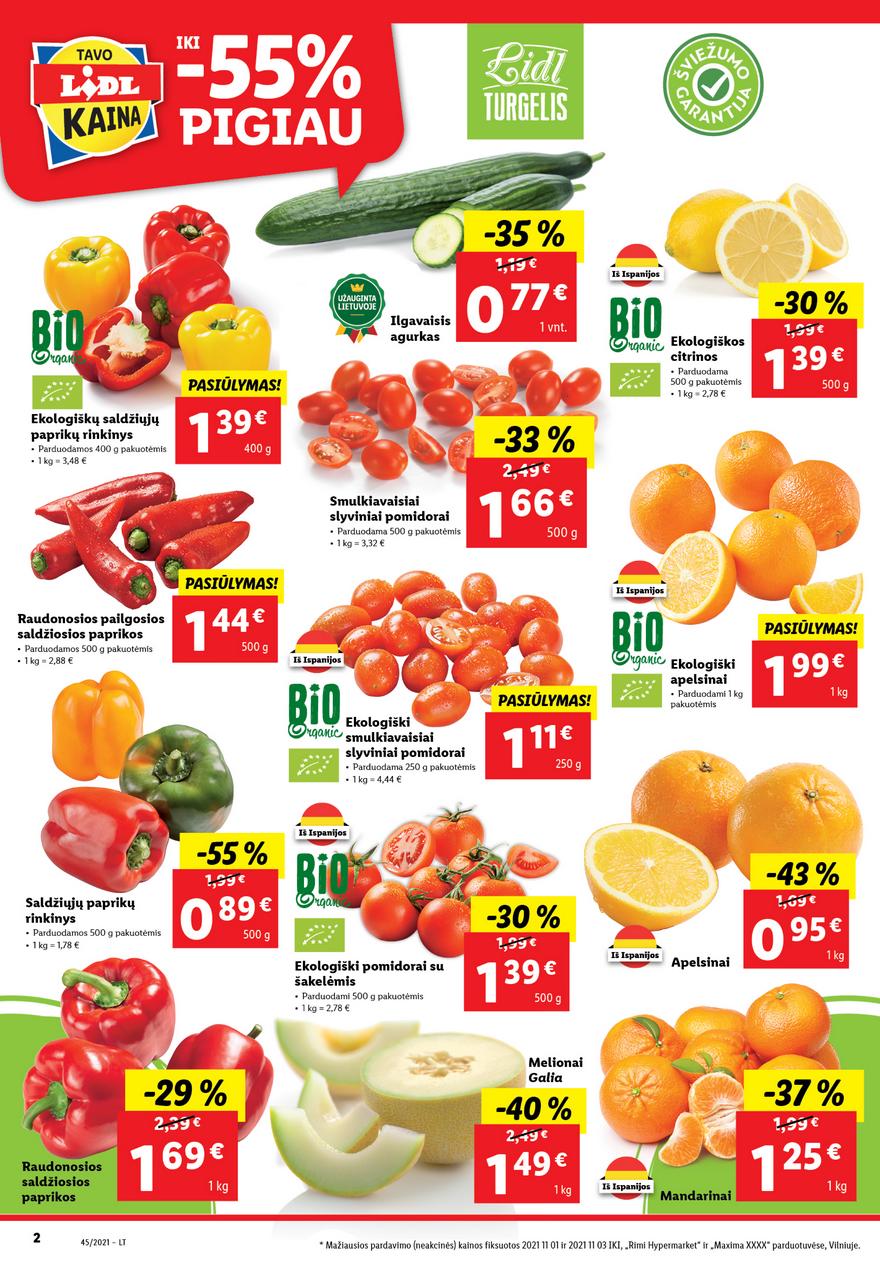 Lidl maisto prekių pasiūlymai akcijos nuo 
  2021-11-08 iki 
  2021-11-14 | Leidinukas.lt puslapis 2