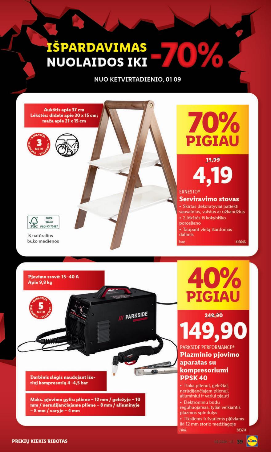 Lidl ne maisto leidinys akcijos nuo 
  2025-01-06 iki 
  2025-01-12 | Leidinukas.lt puslapis 38