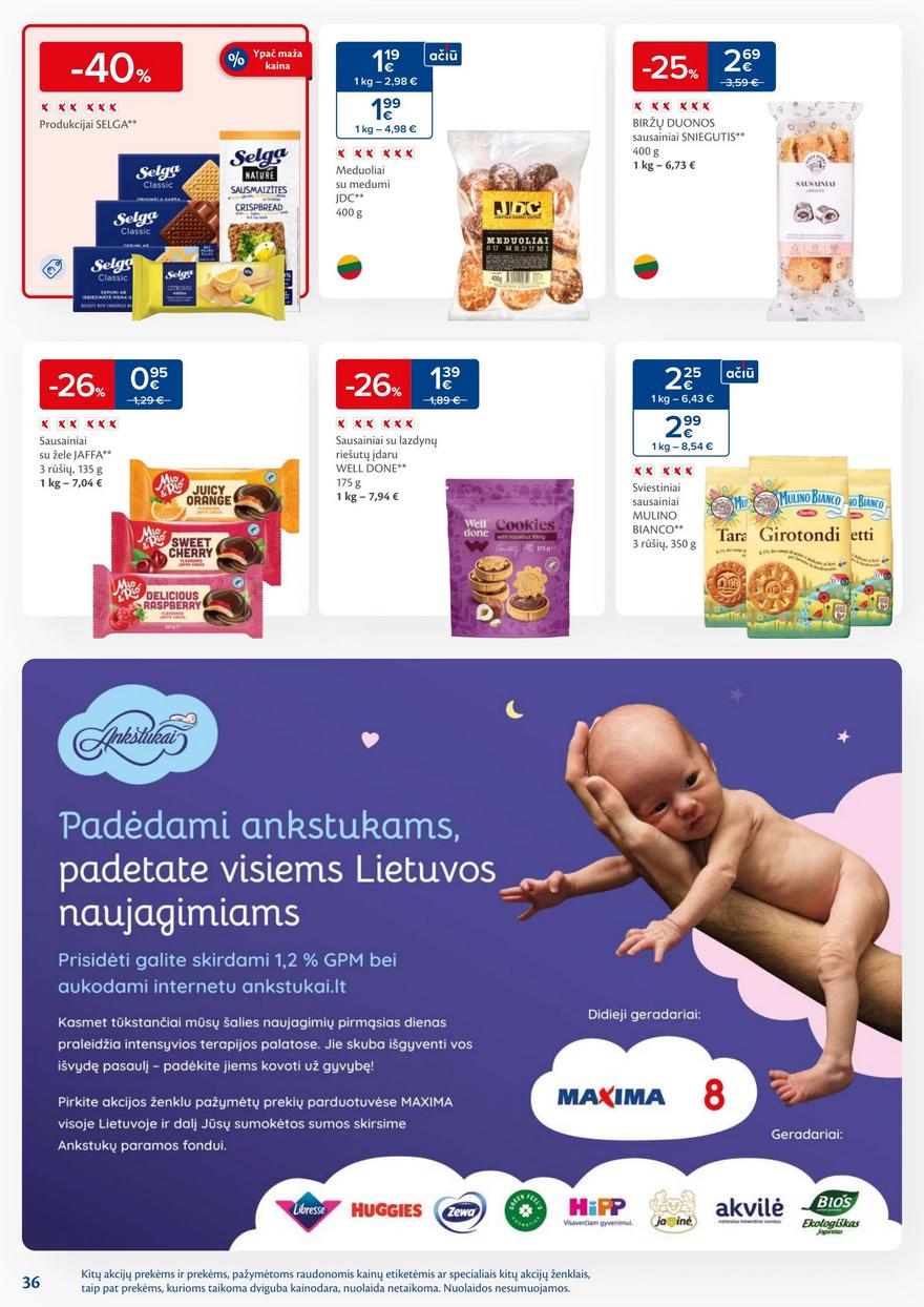 Maxima savaitinis leidinys 17 akcijos nuo 
  2025-04-22 iki 
  2025-04-28 | Leidinukas.lt puslapis 36
