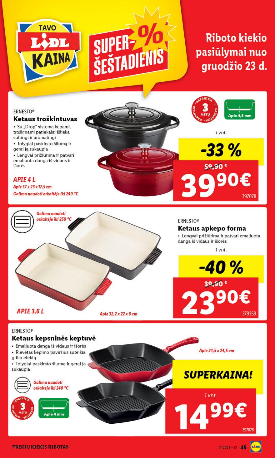 Ldil ne maisto leidinys akcijos nuo 
  2023-12-18 iki 
  2023-12-24 | Leidinukas.lt puslapis 45