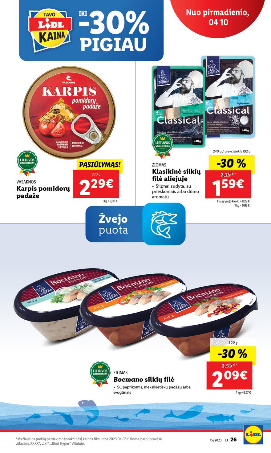 Lidl pasiūlymai akcijos nuo 
  2023-04-10 iki 
  2023-04-16 | Leidinukas.lt puslapis 26