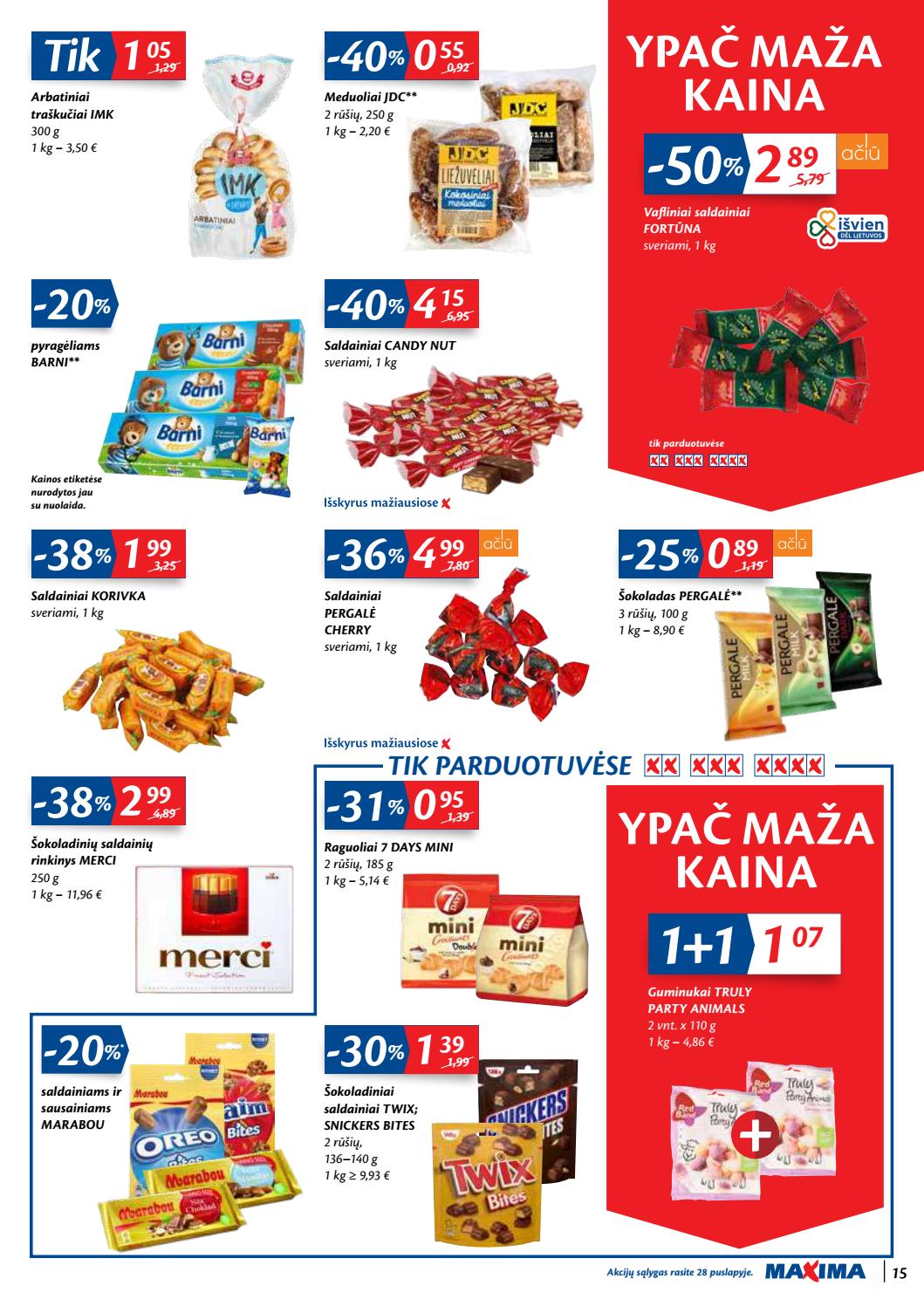 Maxima kaininis leidinys akcijos nuo 
  2020-10-06 iki 
  2020-10-12 | Leidinukas.lt puslapis 15