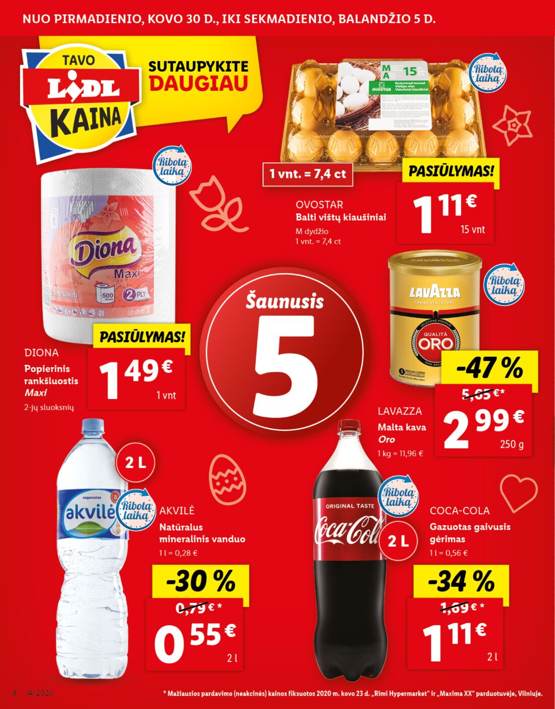 Lidl savaitinis leidinys akcijos nuo 
  2020-03-30 iki 
  2020-04-05 | Leidinukas.lt puslapis 8