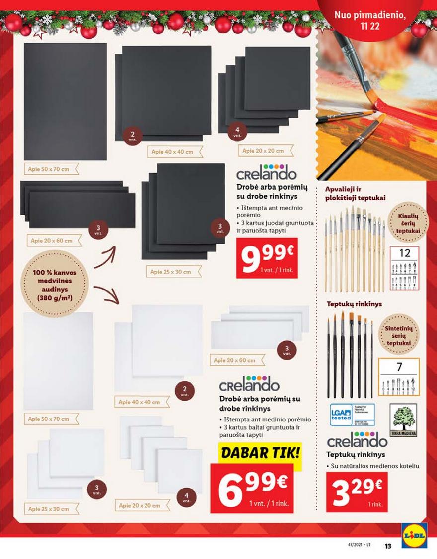 Lidl maisto prekių pasiūlymai akcijos nuo 
  2021-11-22 iki 
  2021-11-28 | Leidinukas.lt puslapis 13