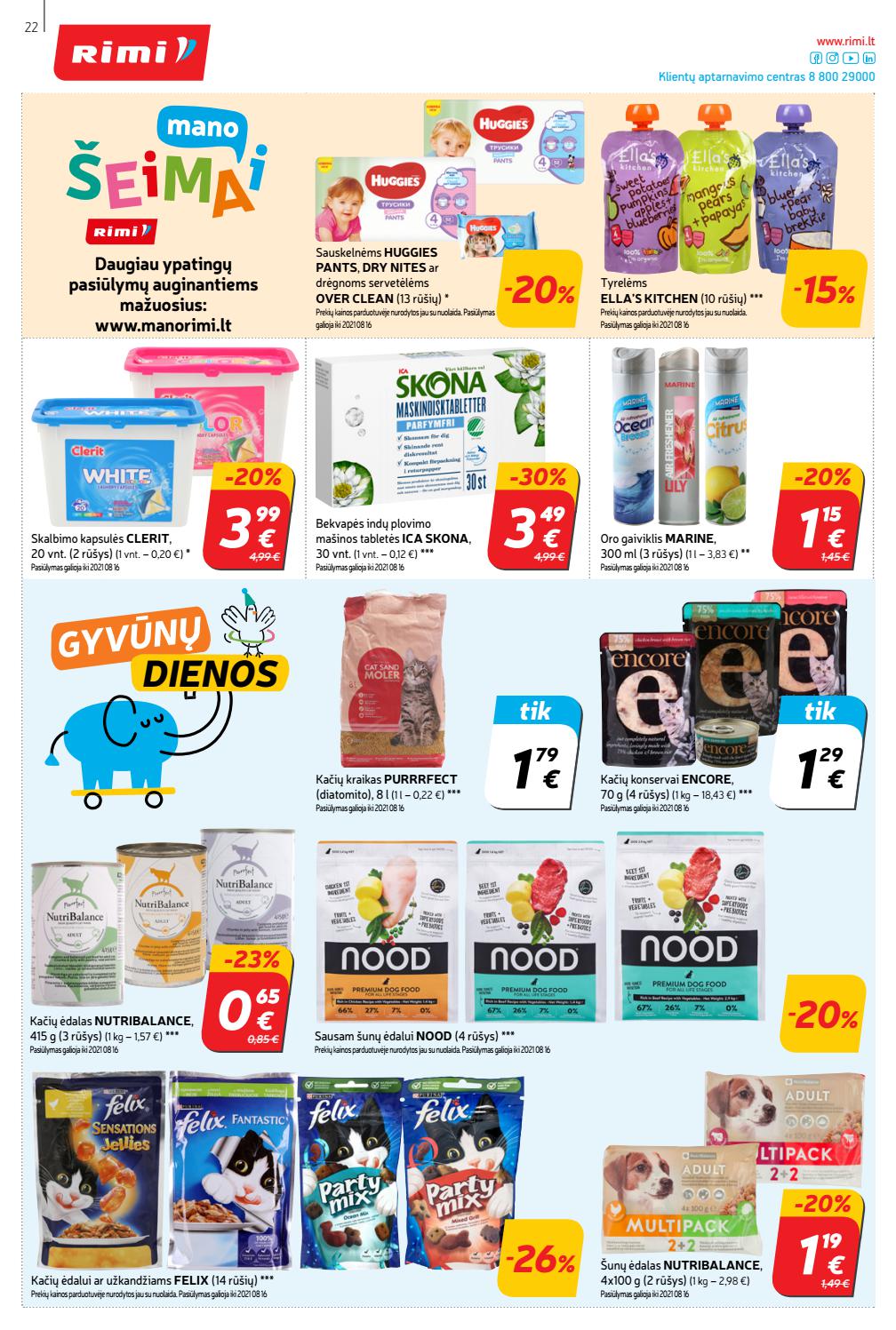 Rimi savaitinis leidinys akcijos nuo 
  2021-08-03 iki 
  2021-08-09 | Leidinukas.lt puslapis 22