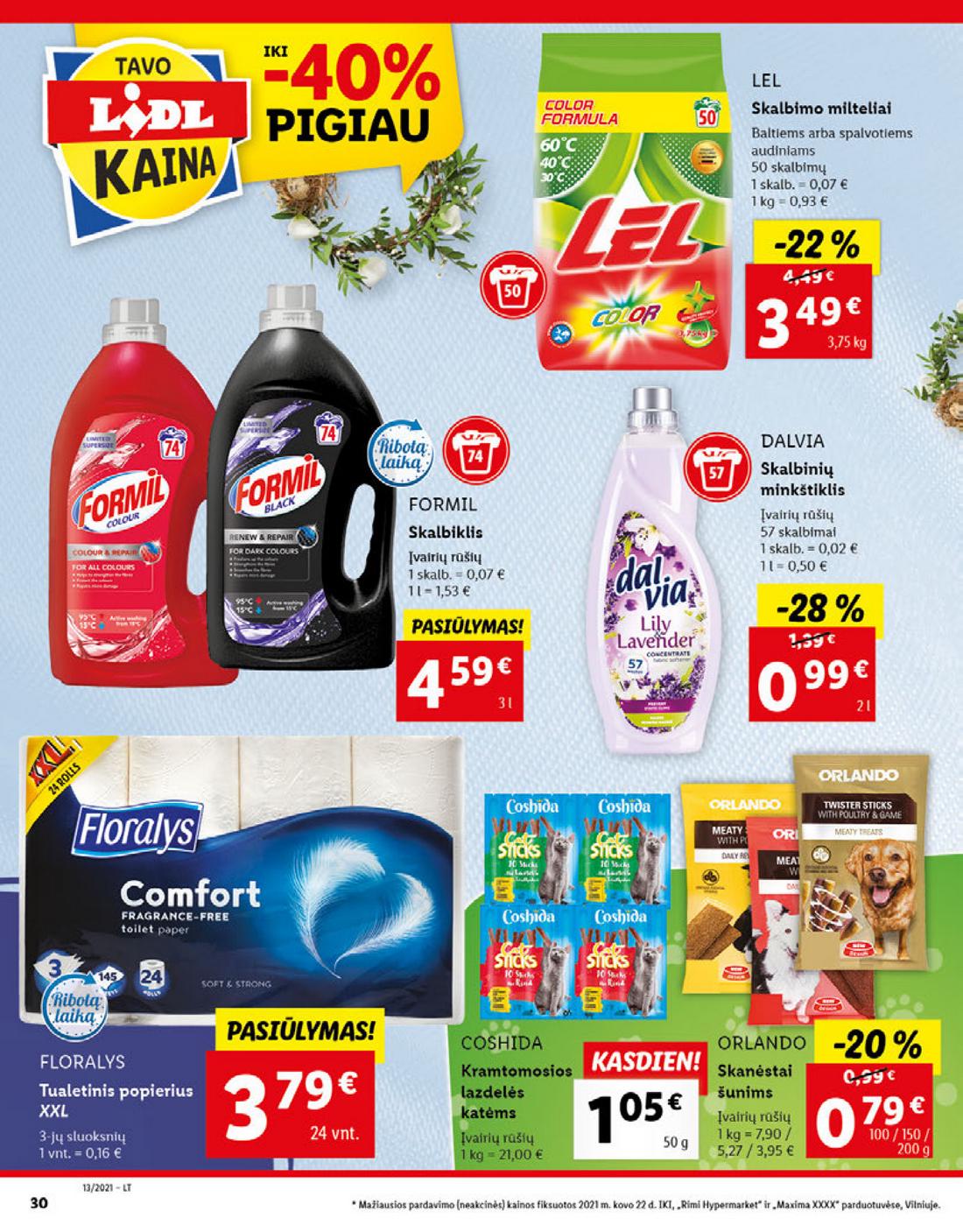 Lidl maisto prekių pasiūlymai akcijos nuo 
  2021-03-29 iki 
  2021-04-03 | Leidinukas.lt puslapis 30