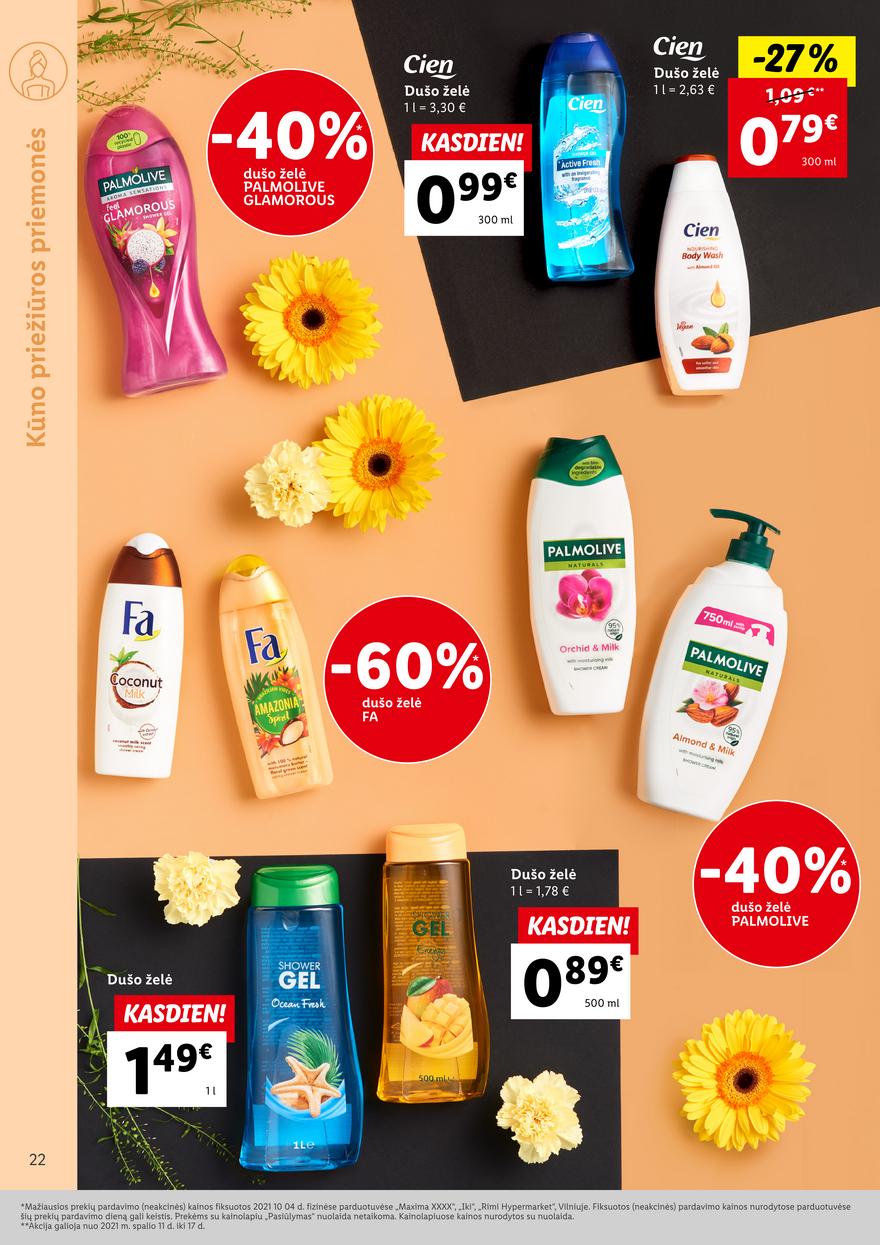 Lidl pasiūlymai akcijos nuo 
  2021-10-11 iki 
  2021-10-24 | Leidinukas.lt puslapis 22