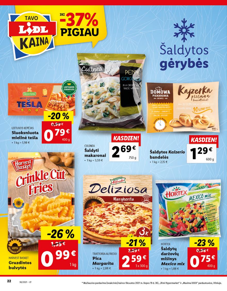 Lidl maisto prekių pasiūlymai akcijos nuo 
  2021-07-26 iki 
  2021-08-01 | Leidinukas.lt puslapis 22