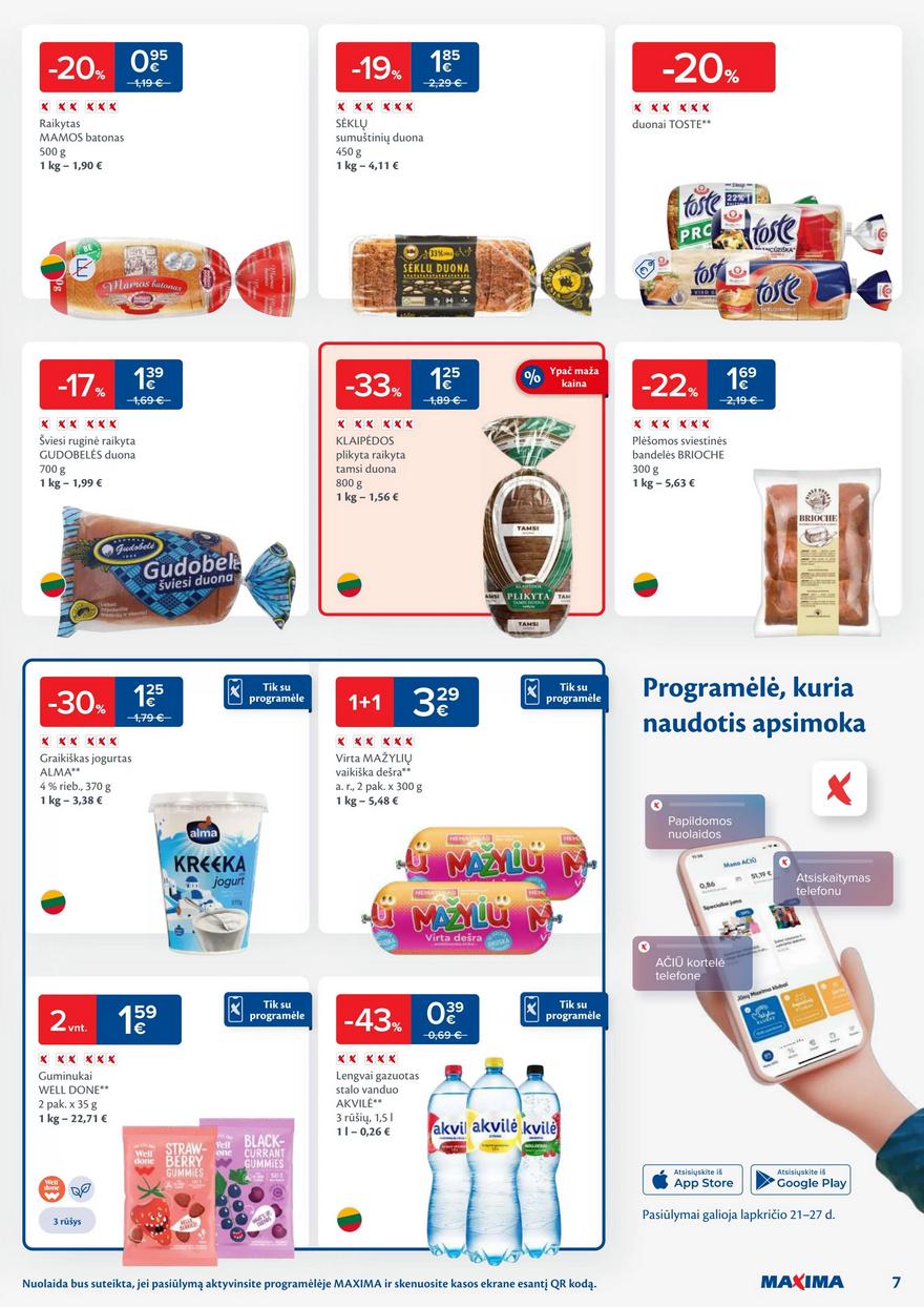 Maxima kaininis leidinys akcijos nuo 
  2023-11-21 iki 
  2023-11-27 | Leidinukas.lt puslapis 7