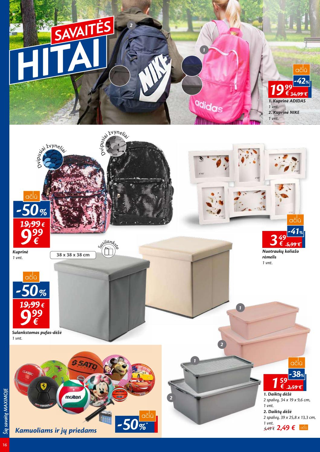 Maxima kaininis leidinys akcijos nuo 
  2019-07-30 iki 
  2019-08-05 | Leidinukas.lt puslapis 16