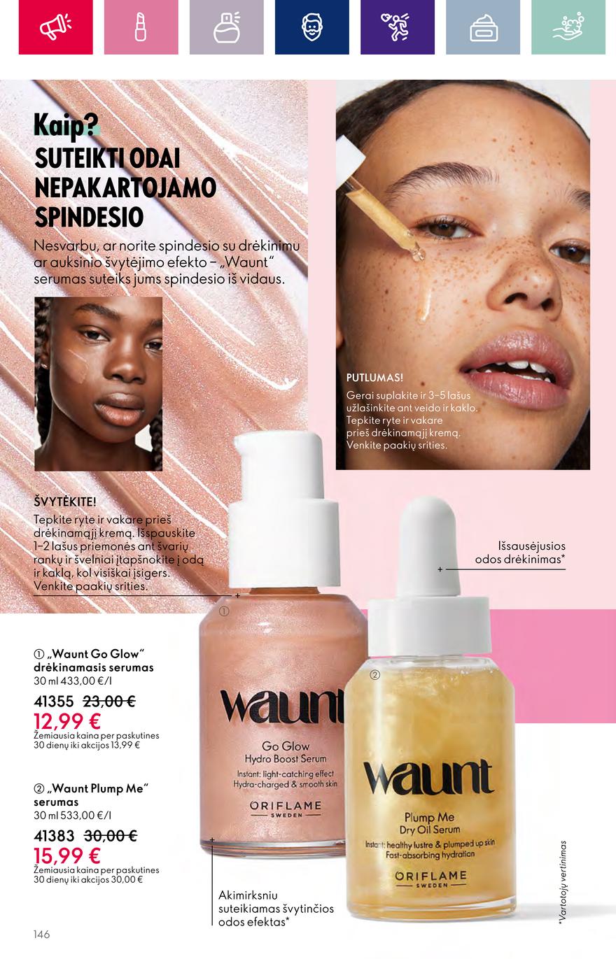 Oriflame katalogas akcijos nuo 
  2023-10-04 iki 
  2023-11-01 | Leidinukas.lt puslapis 146