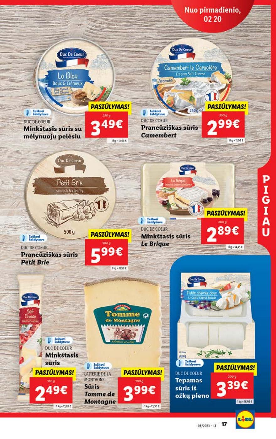 Lidl pasiūlymai akcijos nuo 
  2023-02-20 iki 
  2023-02-26 | Leidinukas.lt puslapis 17