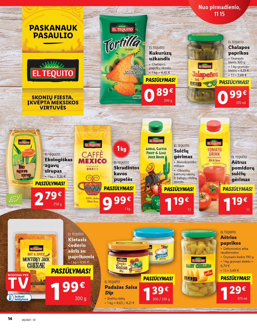 Lidl maisto prekių pasiūlymai akcijos nuo 
  2021-11-15 iki 
  2021-11-21 | Leidinukas.lt puslapis 14