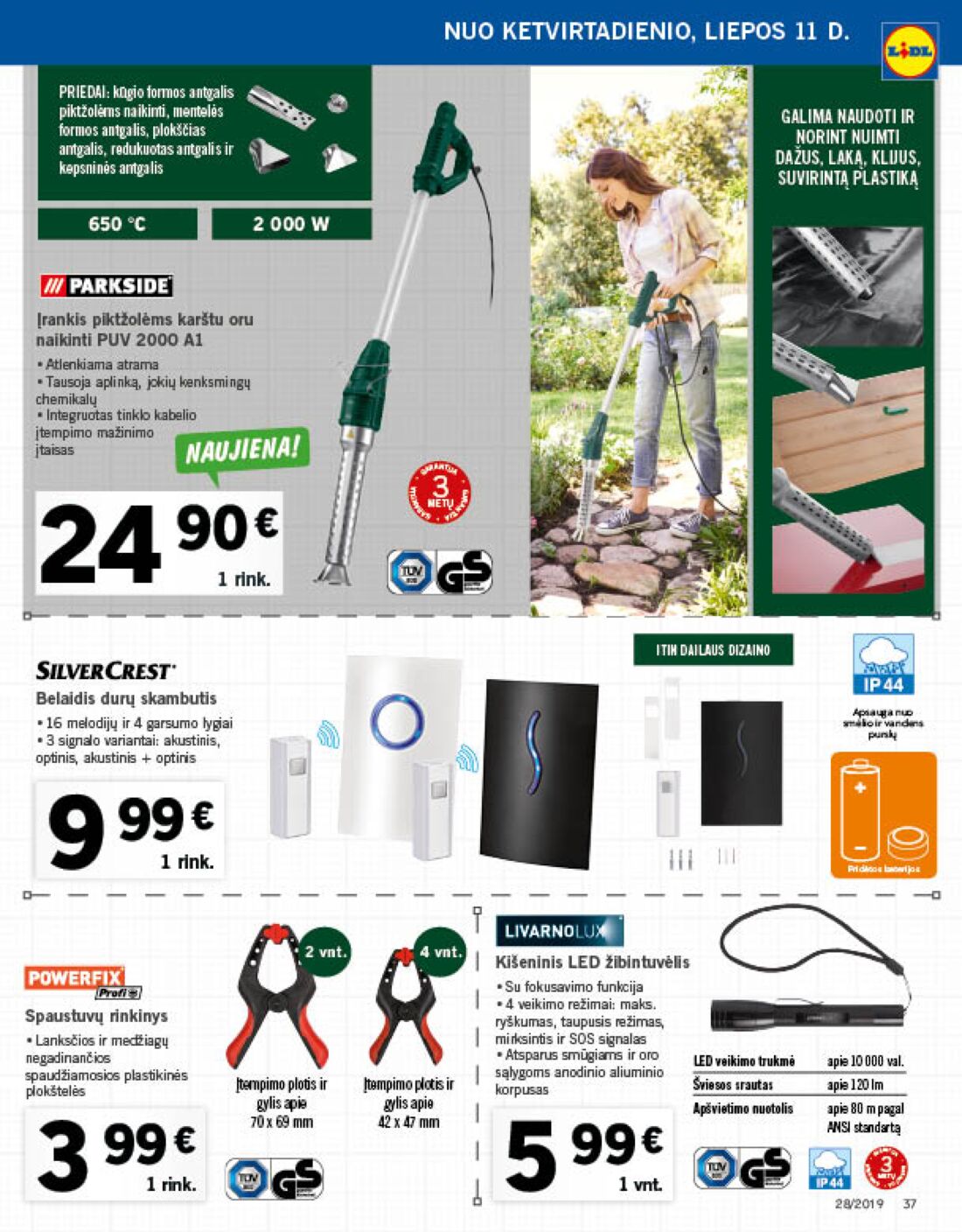 Lidl savaitinis leidinys akcijos nuo 
  2019-07-08 iki 
  2019-07-14 | Leidinukas.lt puslapis 37