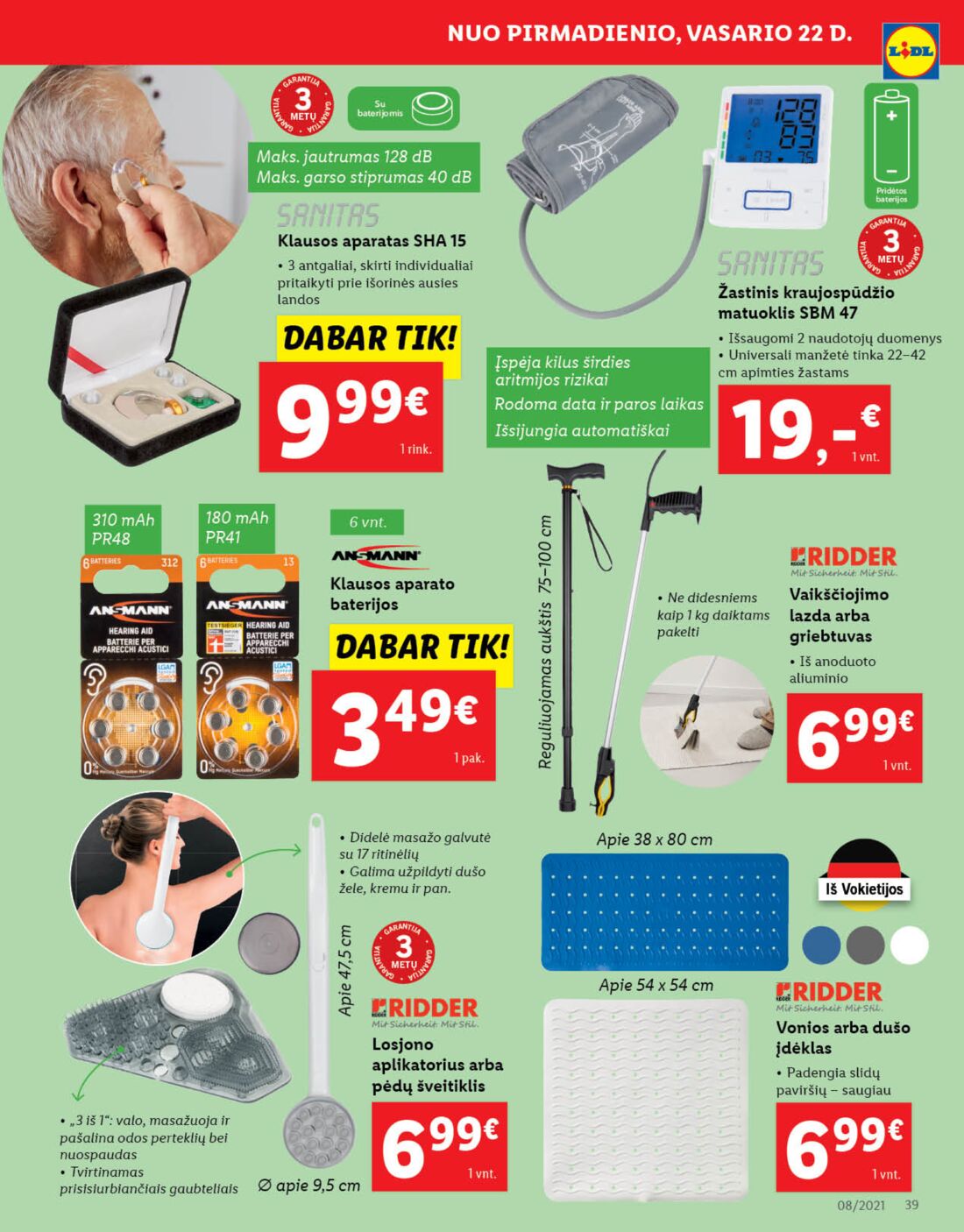 Lidl savaitinis leidinys akcijos nuo 
  2021-02-22 iki 
  2021-02-28 | Leidinukas.lt puslapis 39