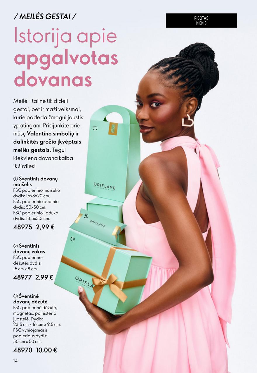 Oriflame katalogas akcijos nuo 
  2026-01-28 iki 
  2026-02-17 | Leidinukas.lt puslapis 14