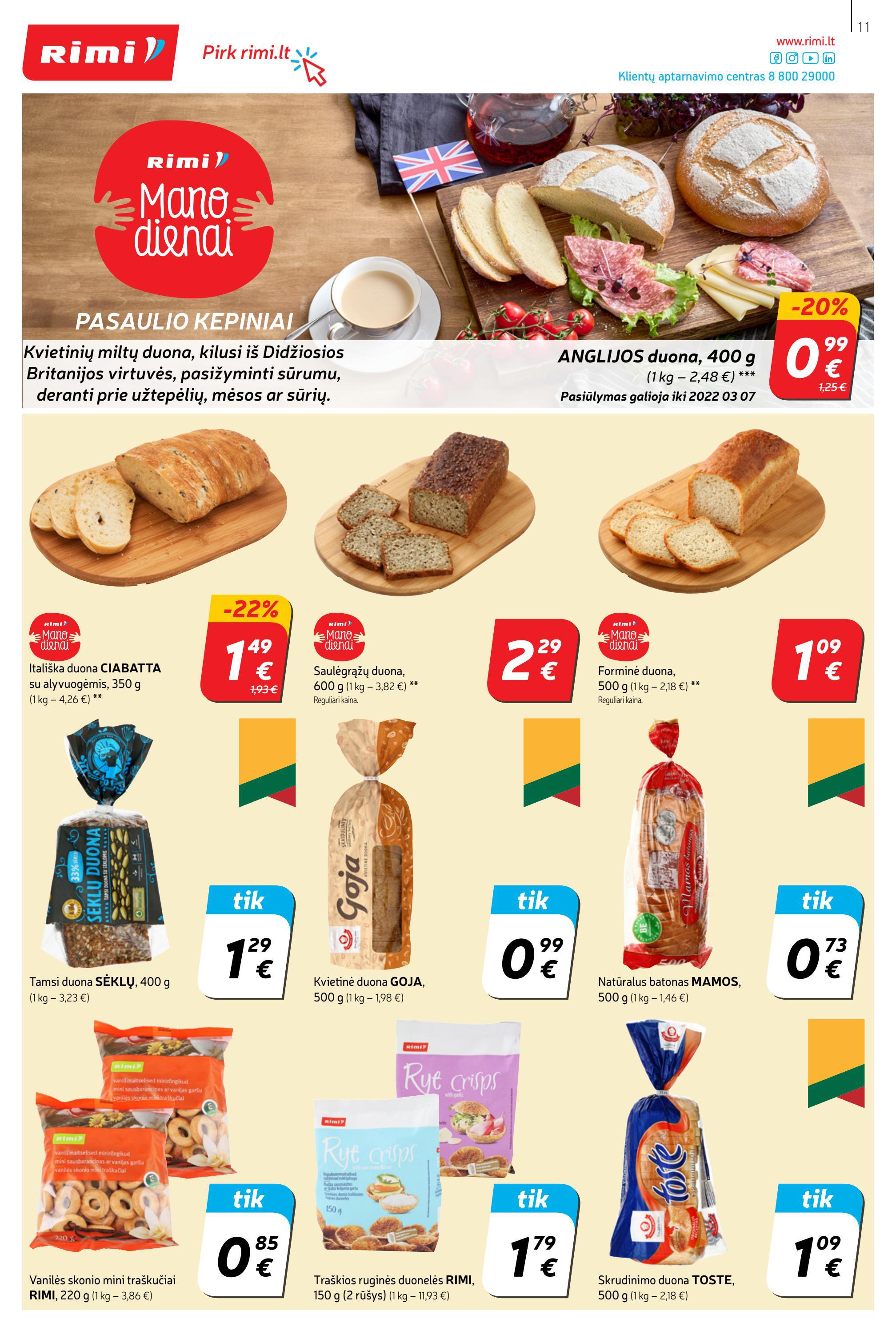 Rimi savaitinis leidinys akcijos nuo 
  2022-02-15 iki 
  2022-02-21 | Leidinukas.lt puslapis 11