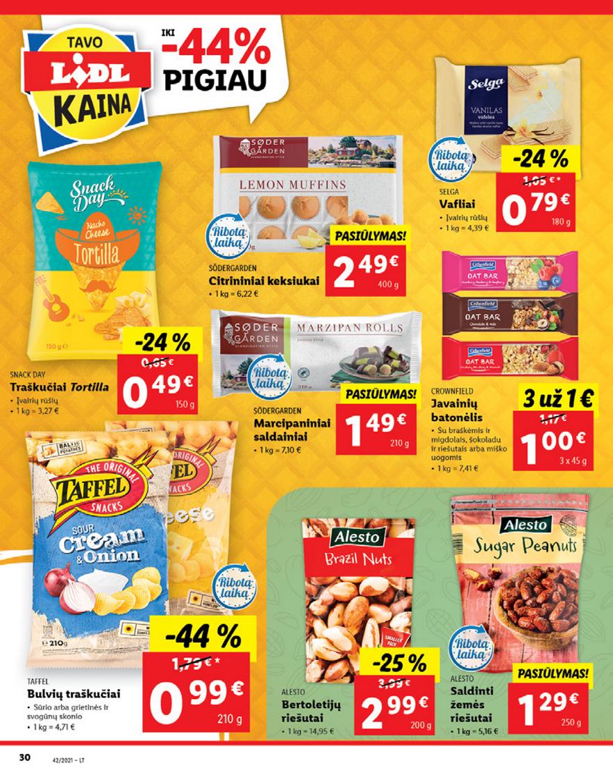 Lidl pasiūlymai akcijos nuo 
  2021-10-18 iki 
  2021-10-24 | Leidinukas.lt puslapis 30