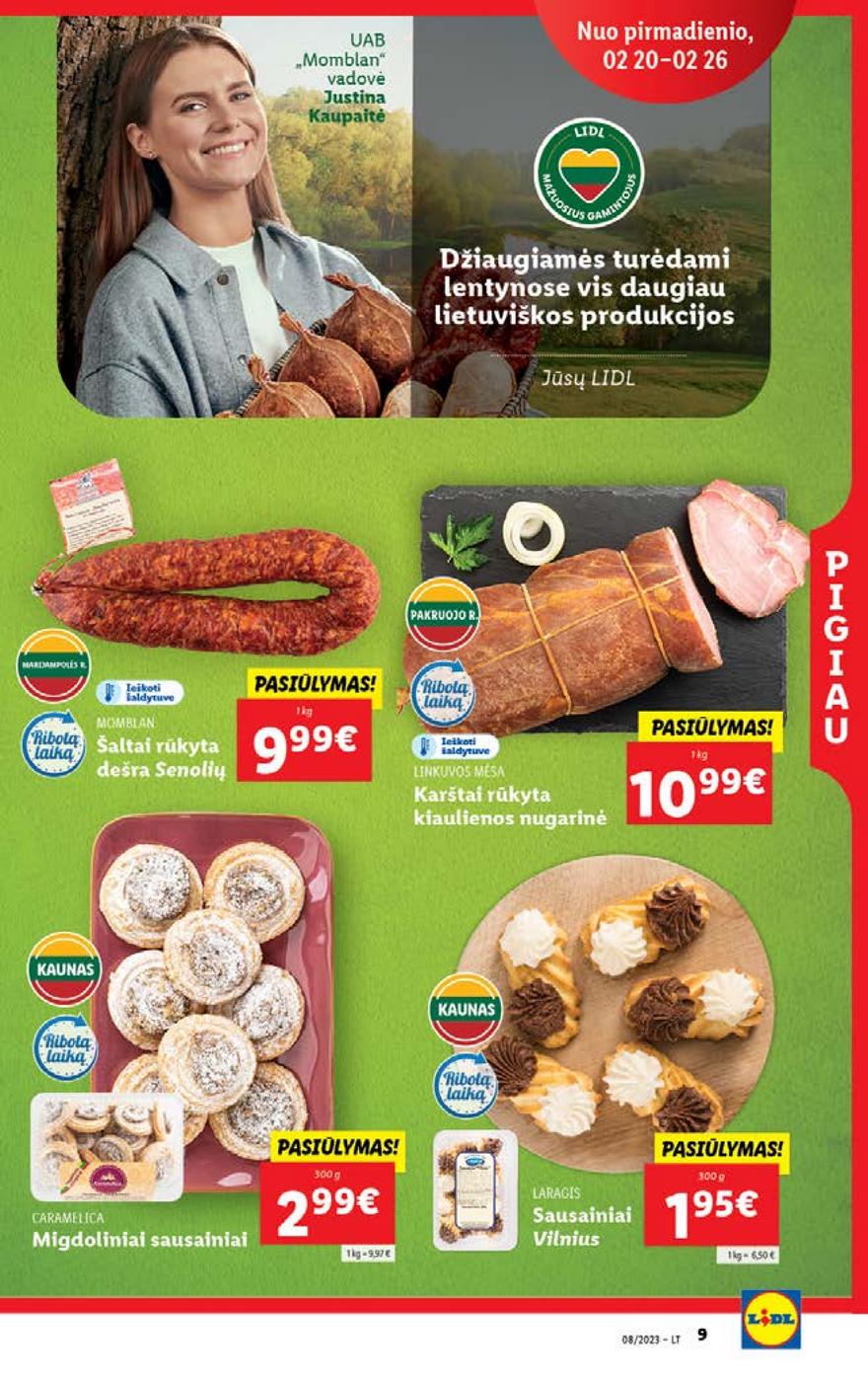 Lidl pasiūlymai akcijos nuo 
  2023-02-20 iki 
  2023-02-26 | Leidinukas.lt puslapis 9