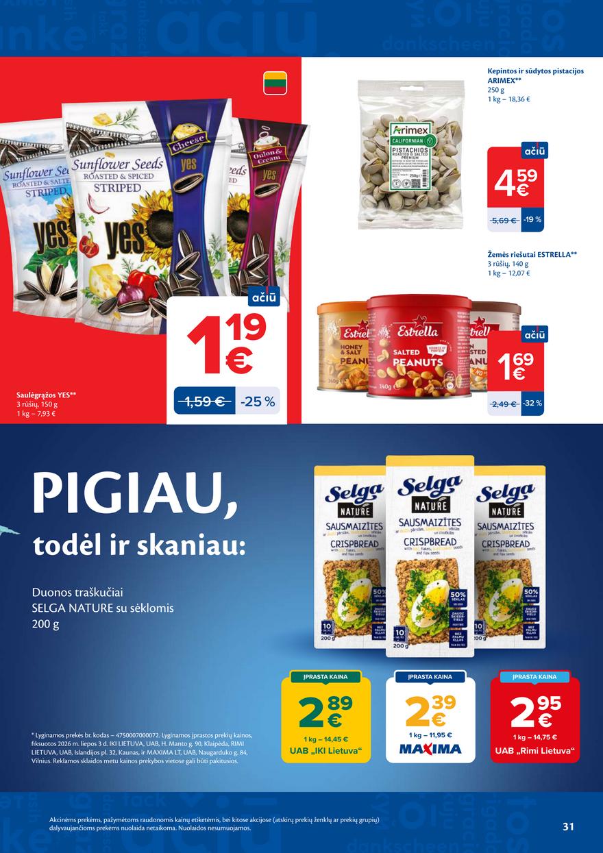 Maxima leidinys akcijos nuo 
  2026-07-14 iki 
  2026-07-20 | Leidinukas.lt puslapis 31