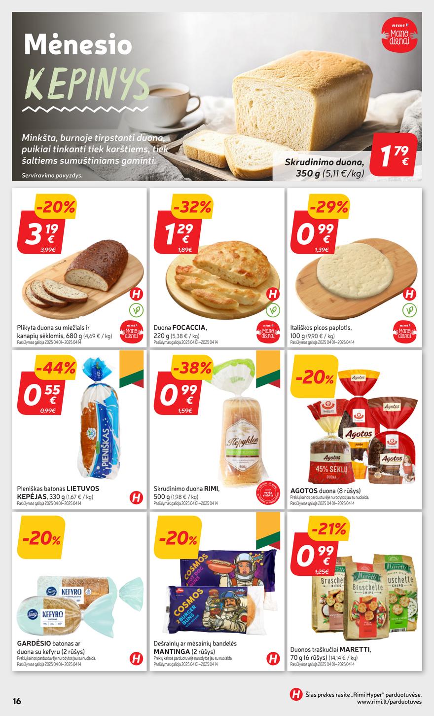 Rimi savaitinis leidinys 15 akcijos nuo 
  2025-04-08 iki 
  2025-04-14 | Leidinukas.lt puslapis 19