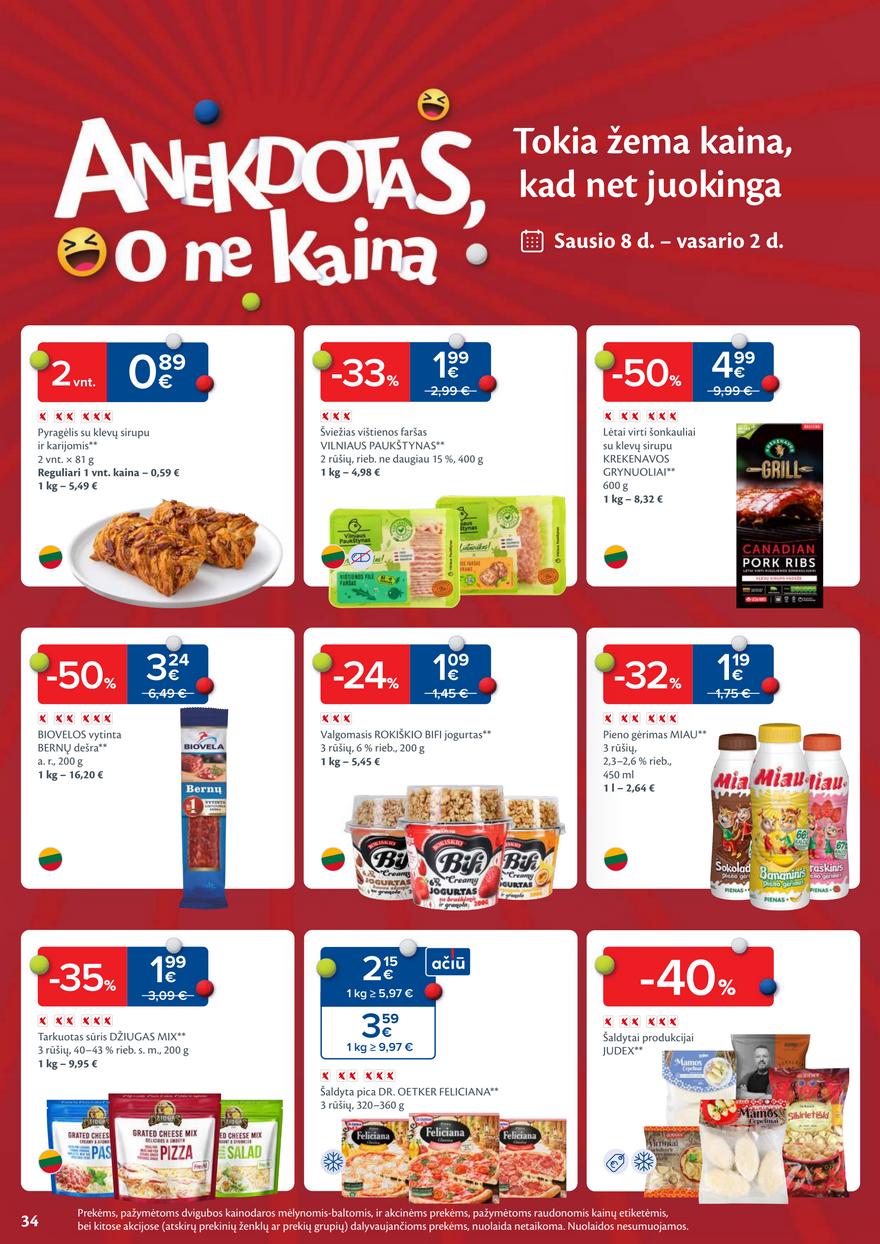 Maxima leidinukas akcijos nuo 
  2026-01-06 iki 
  2026-01-12 | Leidinukas.lt puslapis 34