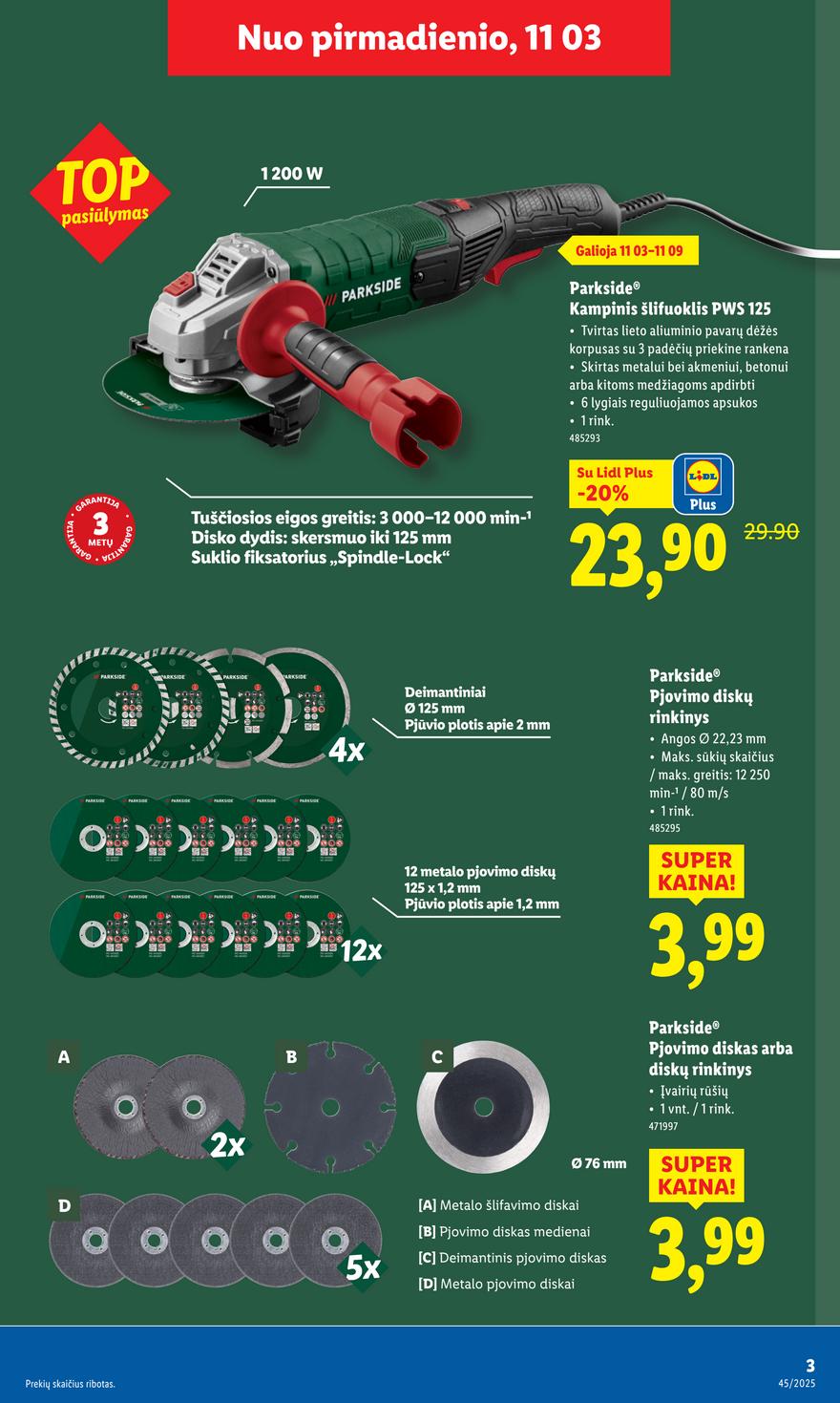 Lidl ne maisto leidinys akcijos nuo 
  2025-11-03 iki 
  2025-11-09 | Leidinukas.lt puslapis 3