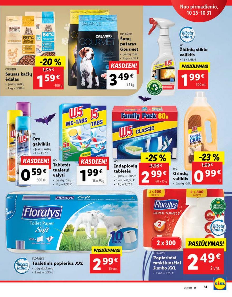 Lidl pasiūlymai akcijos nuo 
  2021-10-25 iki 
  2021-10-31 | Leidinukas.lt puslapis 31