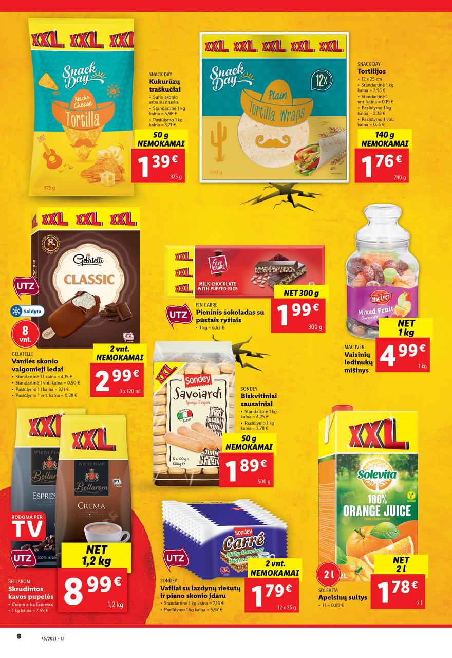 Lidl maisto prekių pasiūlymai akcijos nuo 
  2021-11-08 iki 
  2021-11-14 | Leidinukas.lt puslapis 8