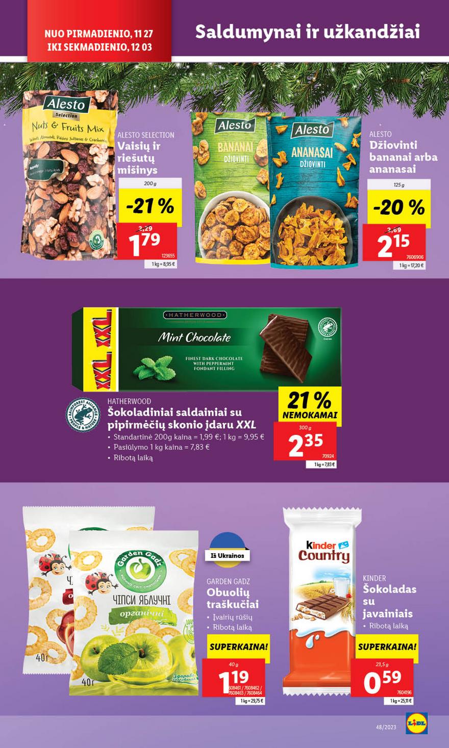 Lidl pasiūlymai akcijos nuo 
  2023-11-27 iki 
  2023-12-03 | Leidinukas.lt puslapis 34