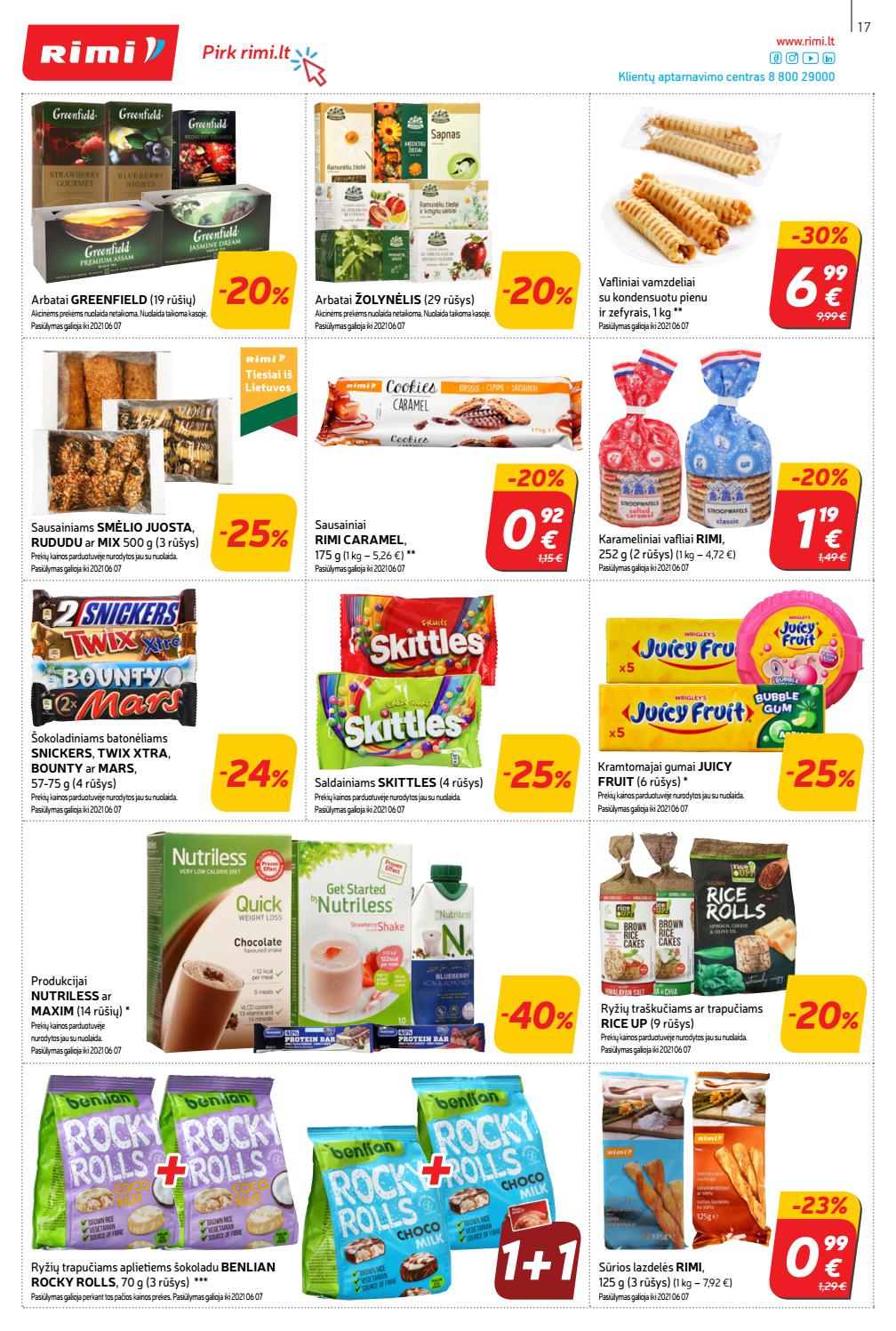 Rimi savaitinis leidinys akcijos nuo 
  2021-05-25 iki 
  2021-05-31 | Leidinukas.lt puslapis 17