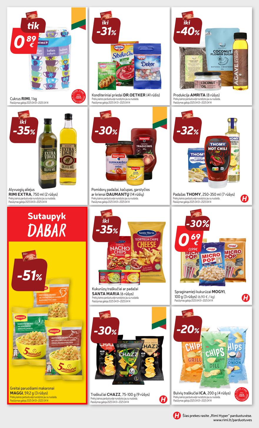Rimi savaitinis leidinys 15 akcijos nuo 
  2025-04-08 iki 
  2025-04-14 | Leidinukas.lt puslapis 30
