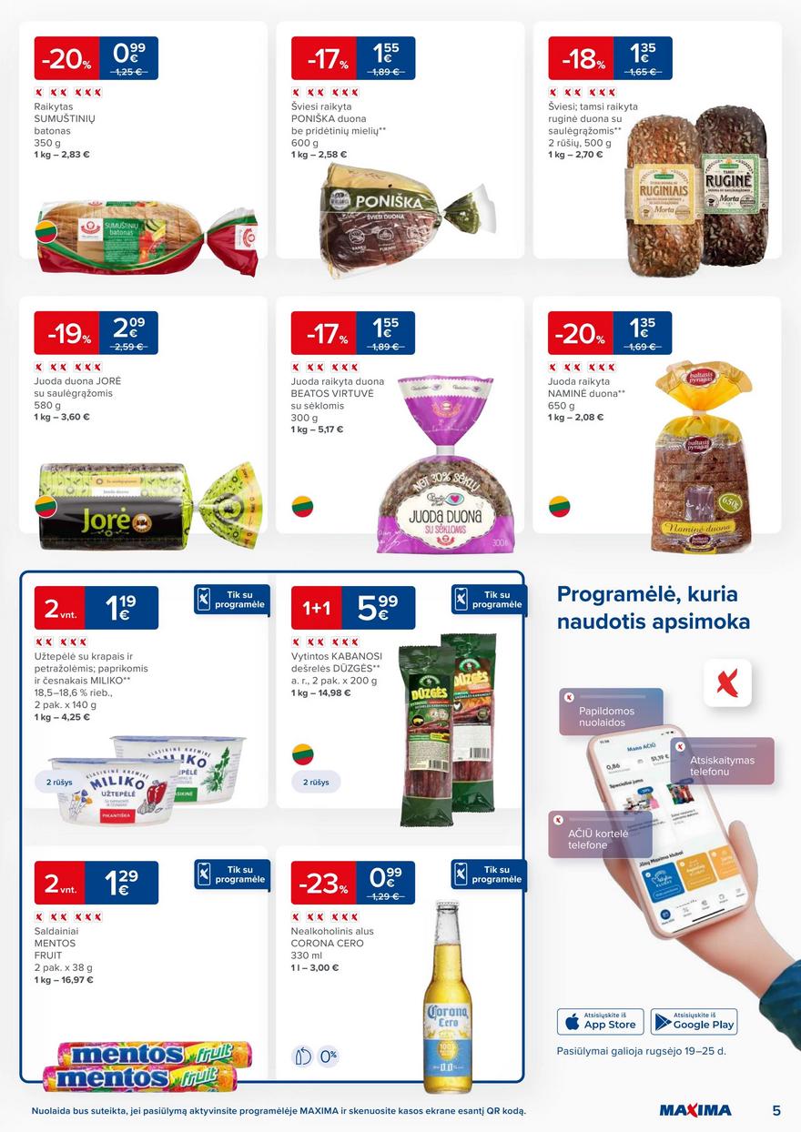 Maxima kaininis leidinys akcijos nuo 
  2023-09-19 iki 
  2023-09-25 | Leidinukas.lt puslapis 5