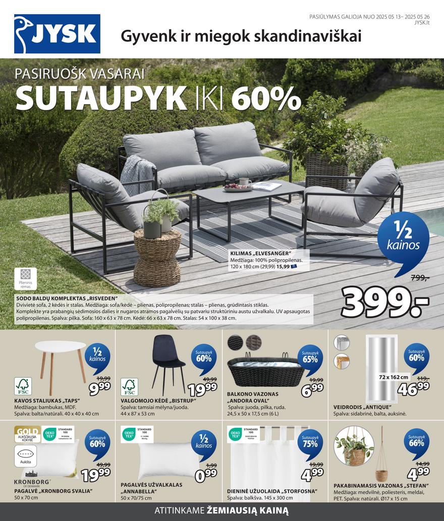 Jysk leidinys akcijos nuo 
  2025-05-13 iki 
  2025-05-26 | Leidinukas.lt puslapis 1