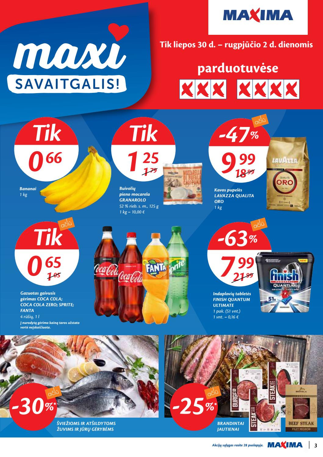 Maxima kaininis leidinys akcijos nuo 
  2020-07-28 iki 
  2020-08-03 | Leidinukas.lt puslapis 3