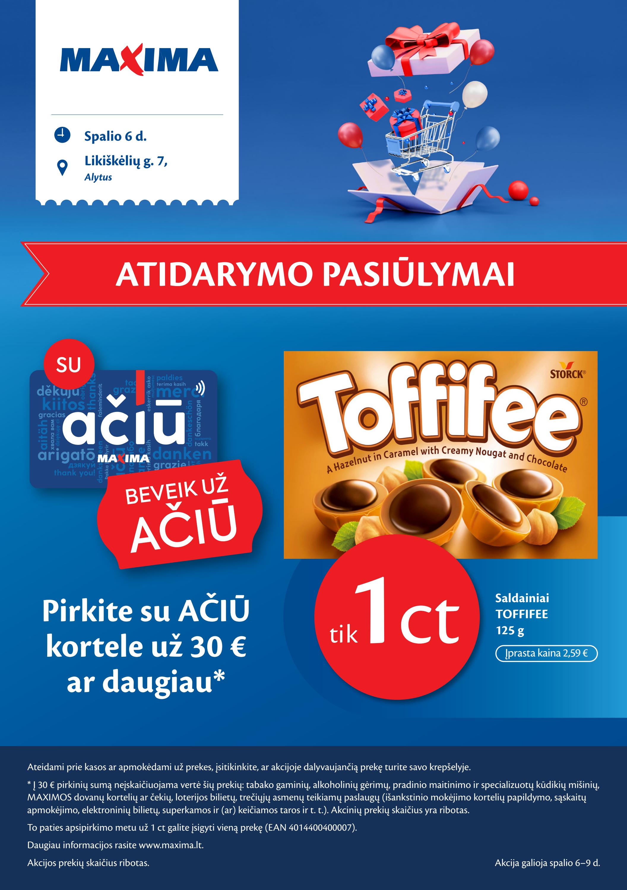 Maxima atidarymo leidinys akcijos nuo 
  2022-10-06 iki 
  2022-10-09 | Leidinukas.lt puslapis 1