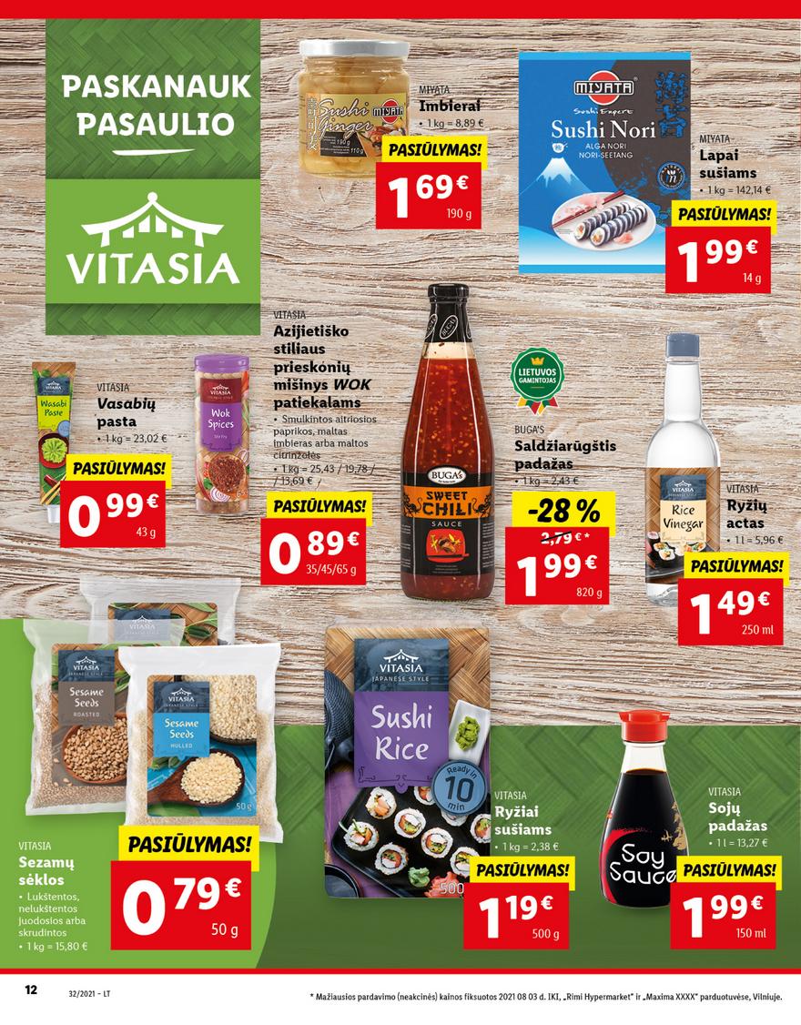 Lidl maisto prekių pasiūlymai akcijos nuo 
  2021-08-09 iki 
  2021-08-15 | Leidinukas.lt puslapis 12