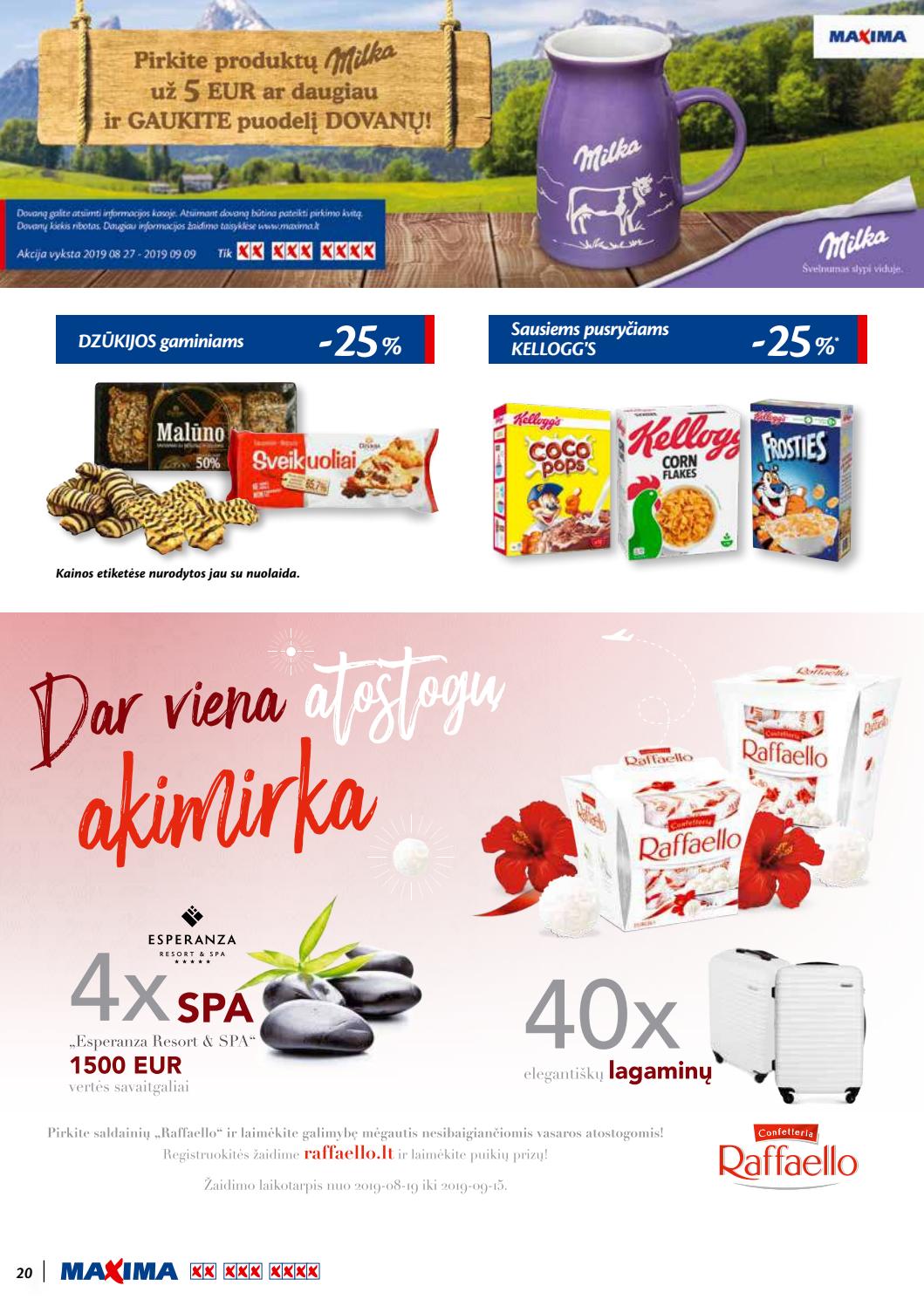 Maxima kaininis leidinys akcijos nuo 
  2019-08-29 iki 
  2019-09-11 | Leidinukas.lt puslapis 20
