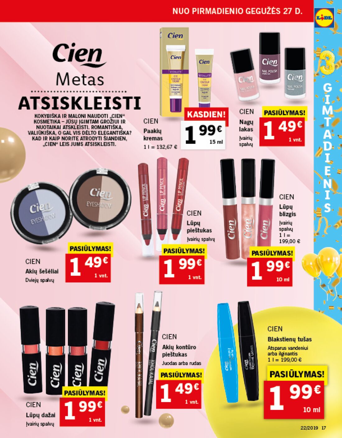 Lidl savaitinis leidinys akcijos nuo 
  2019-05-27 iki 
  2019-06-02 | Leidinukas.lt puslapis 18