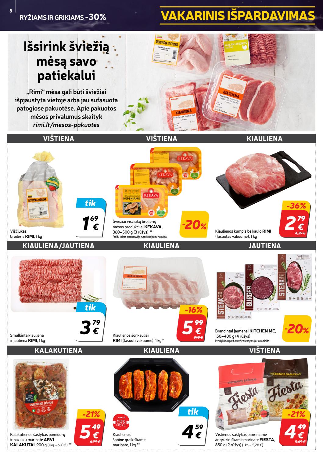 Rimi savaitinis leidinys akcijos nuo 
  2019-08-06 iki 
  2019-08-12 | Leidinukas.lt puslapis 8