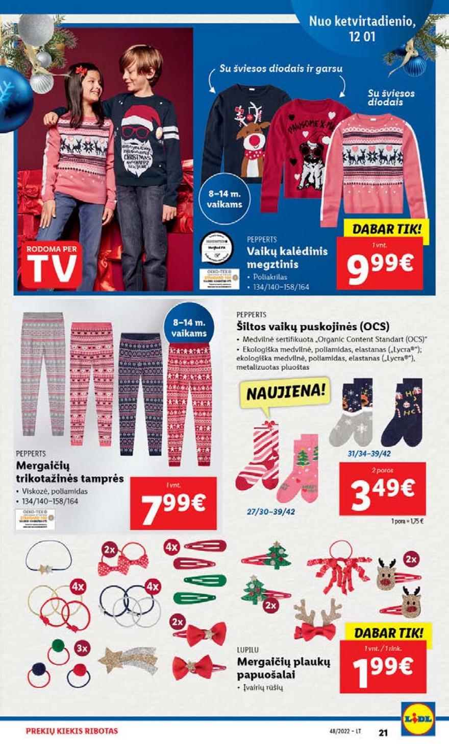 Lidl pasiūlymai akcijos nuo 
  2022-11-28 iki 
  2022-12-04 | Leidinukas.lt puslapis 23