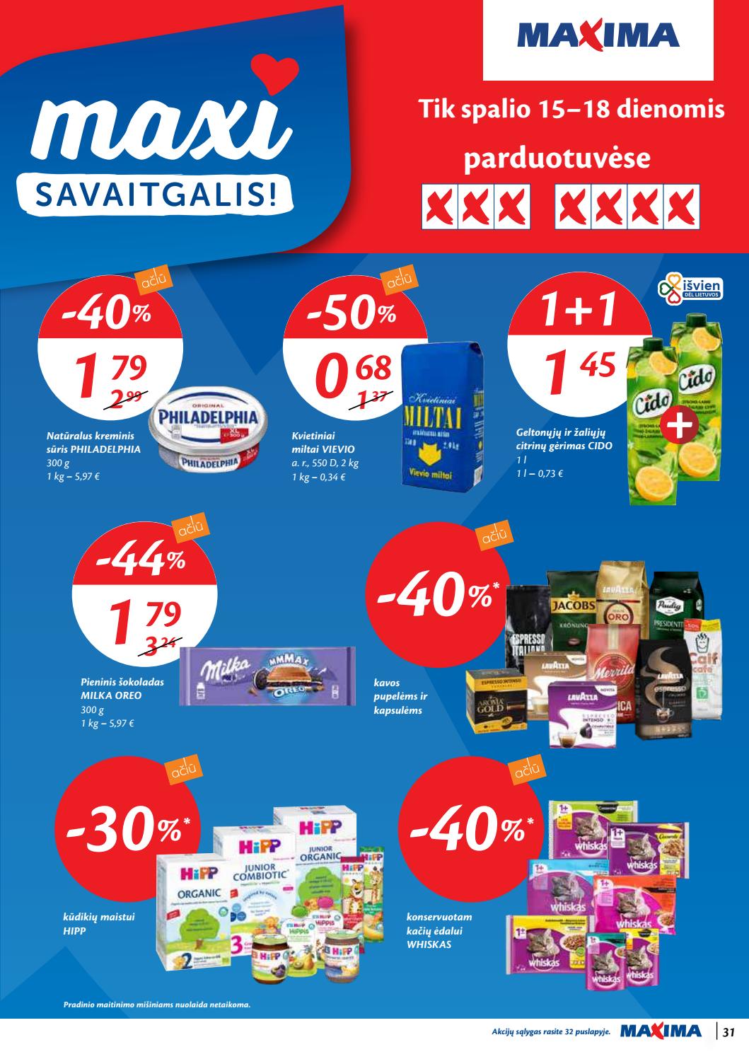 Maxima kaininis leidinys akcijos nuo 
  2020-10-13 iki 
  2020-10-19 | Leidinukas.lt puslapis 31