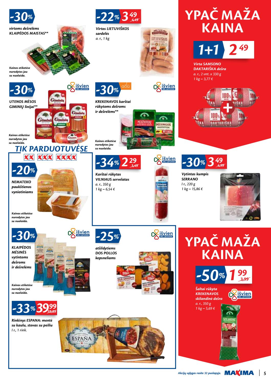Maxima kaininis leidinys akcijos nuo 
  2020-10-13 iki 
  2020-10-19 | Leidinukas.lt puslapis 5